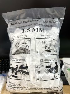 Ke cân bằng ốp lát gạch 1.5mm